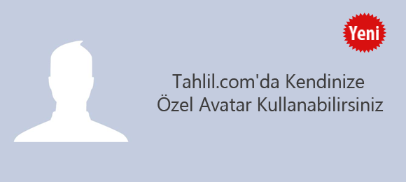 Tahlil.com'a Soru Sorarken Avatar(Resim)Oluşturabilirsiniz